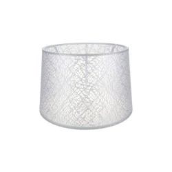 Paralume Deco ASZ1181 in PVC effetto tessuto bianco motivo ricamo