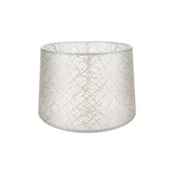 Paralume Deco ASZ1182 in PVC effetto tessuto crema motivo ricamo