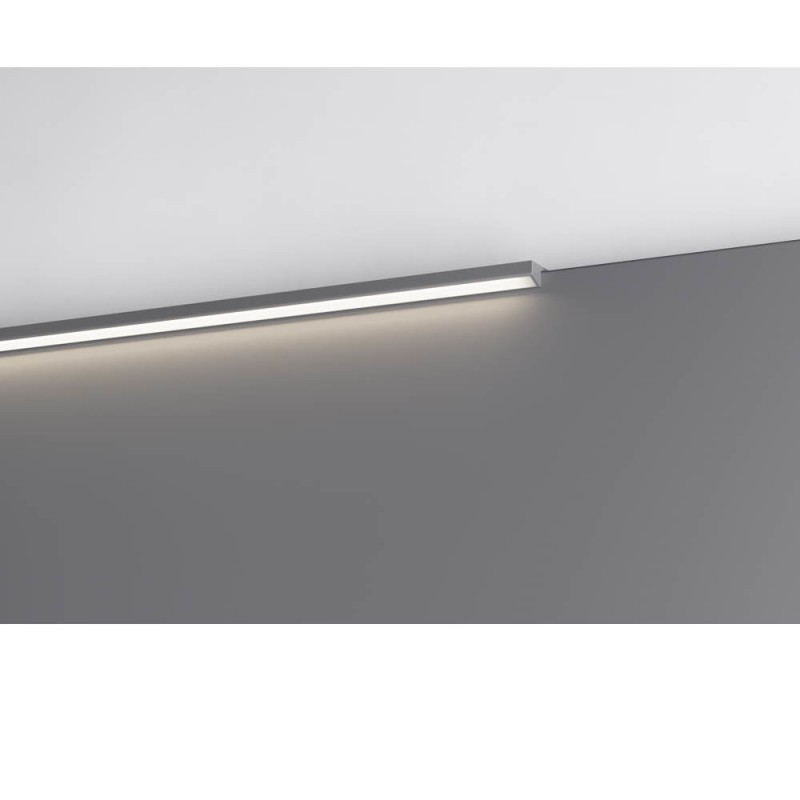 Profilo illuminazione LED Walk bagno 600 mm nero opaco