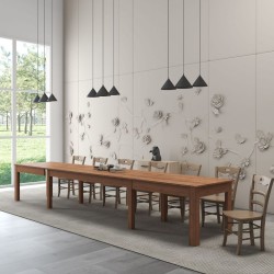 Tavolo Mila 140x80 top ceramica effetto marmo bianco-FZ-99318