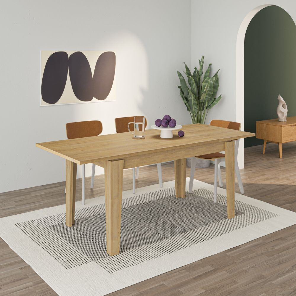 Tavolo Allungabile Tolmen Rovere Oak 140x80 Cm