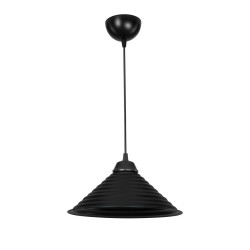 Lampada da soffitto Sava ASZ1617 con paralume in metallo nero