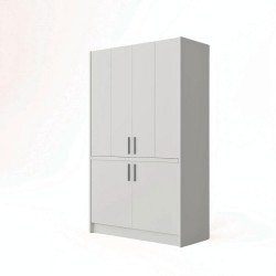 Cucina monoblocco Fold struttura e ante a libro bianco