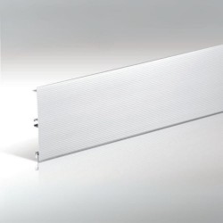 Zoccolo alluminio 1000 righe H10 barra da 4 mt ZOCC100H10ALL