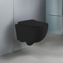 WC sospeso YJ-2381MB 48.5x36.5x36.5 cm nero opaco