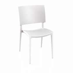 Sedia Sharp in polipropilene rinforzata con fibra di vetro colore bianco