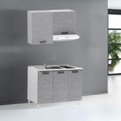 Cucina monoblocco Zagabria da 120 cm. colore cemento