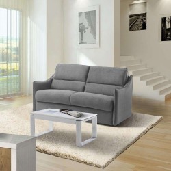 Divano letto Modello165 3 posti in tessuto Salvador 14 grigio