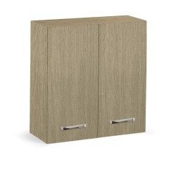 Pensile 90x33x96 H cm 2 ante con fianchi e frontali rovere promenade