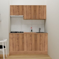 Cucina monoblocco Isernia 160 rovere con elettrodomestici