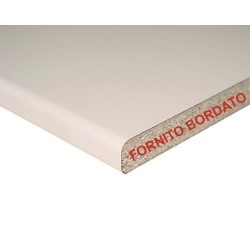 Top bordato  per cucina forato verso destro in avorio 180x60x3.8 cm