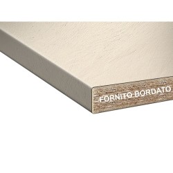 Top bordato per cucina beige cemento 220 cm.