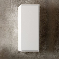 Pensile bagno Push 35x30.5x80 1 anta con 2 ripiani interni colore bianco