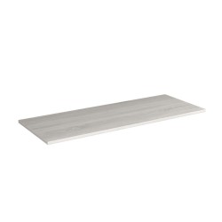 Top appoggio per mobile bagno colore rovere grigio ghiaccio 80x45x1.9 cm.