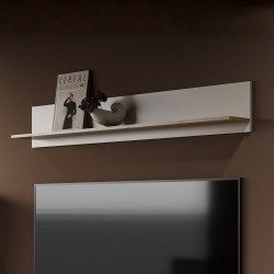 Mensola Frezo04 in colore cashmere e rovere evoque 167.3 x 17.6 x H25 cm.