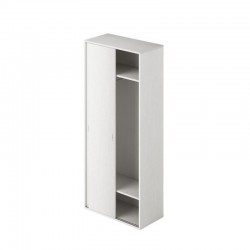 Ingresso modulo da 90 H.212 ante scorrevoli con appendiabiti colore bianco frassinato