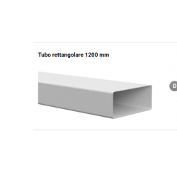 Tubo rettangolare per cappa BV2291200 220x90 mm. 1,2 mt.
