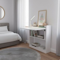 Scrivania tavolo pieghevole Plana colore bianco 64×56×H 82 cm