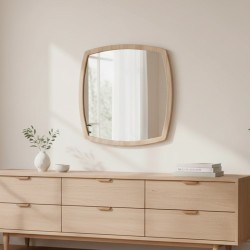 Specchiera Anders con cornice olmo 70x80
