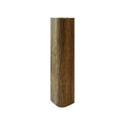 Angolare per zoccolo 90° R12 in rovere H 10 cm.