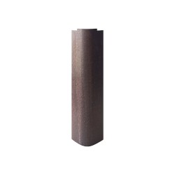 Angolare per zoccolo 90° R12 in noce arte povera H 15 cm.