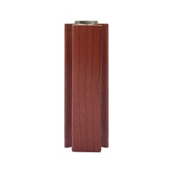 Angolare per zoccolo 90° R12 doppio rivestimento in PVC ciliegio H 12 cm.