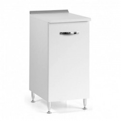 Base cucina con anta 30x50x85H bianco frassinato