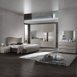Camera da letto matrimoniale Soave con letto contenitore e armadio 2 ante scorrevoli...