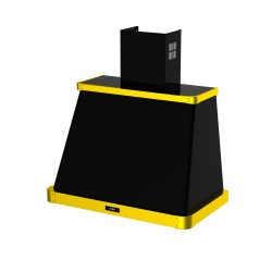 Samet cappa da parete 90 cm. Era 90 colore nero con cornice bronzo
