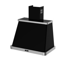 Samet cappa da parete 90 cm. Samet Era 90 colore nero con cornice inox