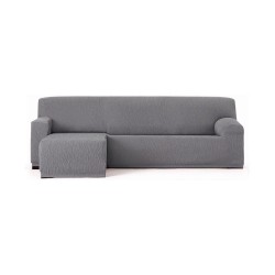 Copridivano Troya elastico penisola sinistra grigio bracciolo corto 250/310