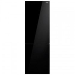 Frigorifero combinato Sharp SJNBA31IEBGD 331 lt No Frost con estetica glass nero classe D
