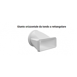 Giunto orizzontale da tondo a rettangolare per cappe BVGQT229