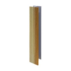 Giunzione lineare per zoccolo in PVC H 15 cm. faggio