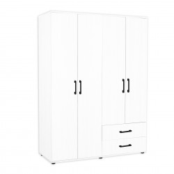 Armadio GRD4422023 bianco 4 ante e 2 cassetti