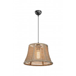 Lampada da soffitto Besta ASZ1745 con paralume in iuta