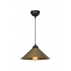 Lampada da soffitto Sava ASZ1619 con paralume in metallo bronzo
