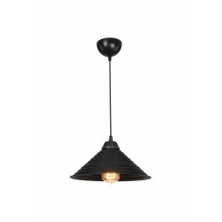 Lampada da soffitto Sava ASZ1617 con paralume in metallo nero