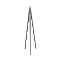Lampada da terra Deco MDL3009 treppiede colore grigio