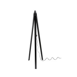 Lampada da terra Deco MDL3010 treppiede legno nero
