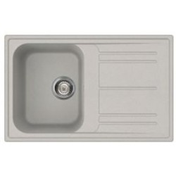 Lavello Smeg LZ791AL 1 vasca con gocciolatoio reversibile 79x50 cm. alluminio