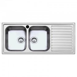 Lavello SAXT333A 116x50 cm 2 vasche gocciolatoio sinistro
