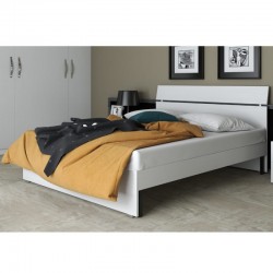 Letto una piazza e mezza 120 colore bianco frassinato