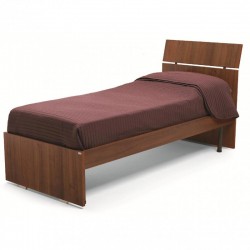 Letto singolo 80 cm colore noce antico