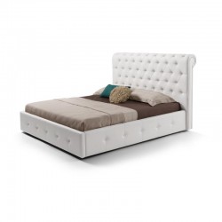 Letto matrimoniale contenitore Peninsula bianco
