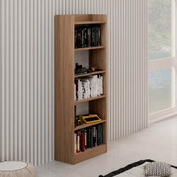 Libreria 64x29x180H Alessia noce naturale