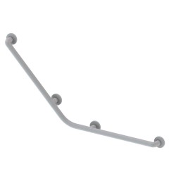 Corrimano angolare di sicurezza 113x55 cm. per disabili colore bianco