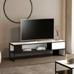 Porta tv Concordtv bianco e nero
