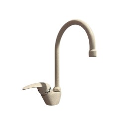 Miscelatore da cucina monocomando Paini Mini 63AU570572C bianco puntinato