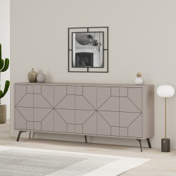 Madia 6 ante Dune 183 cm. colore tortora